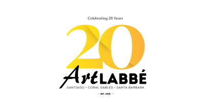 20 year graphic with 20 in gold and ArtLabbe beneath in bold and black